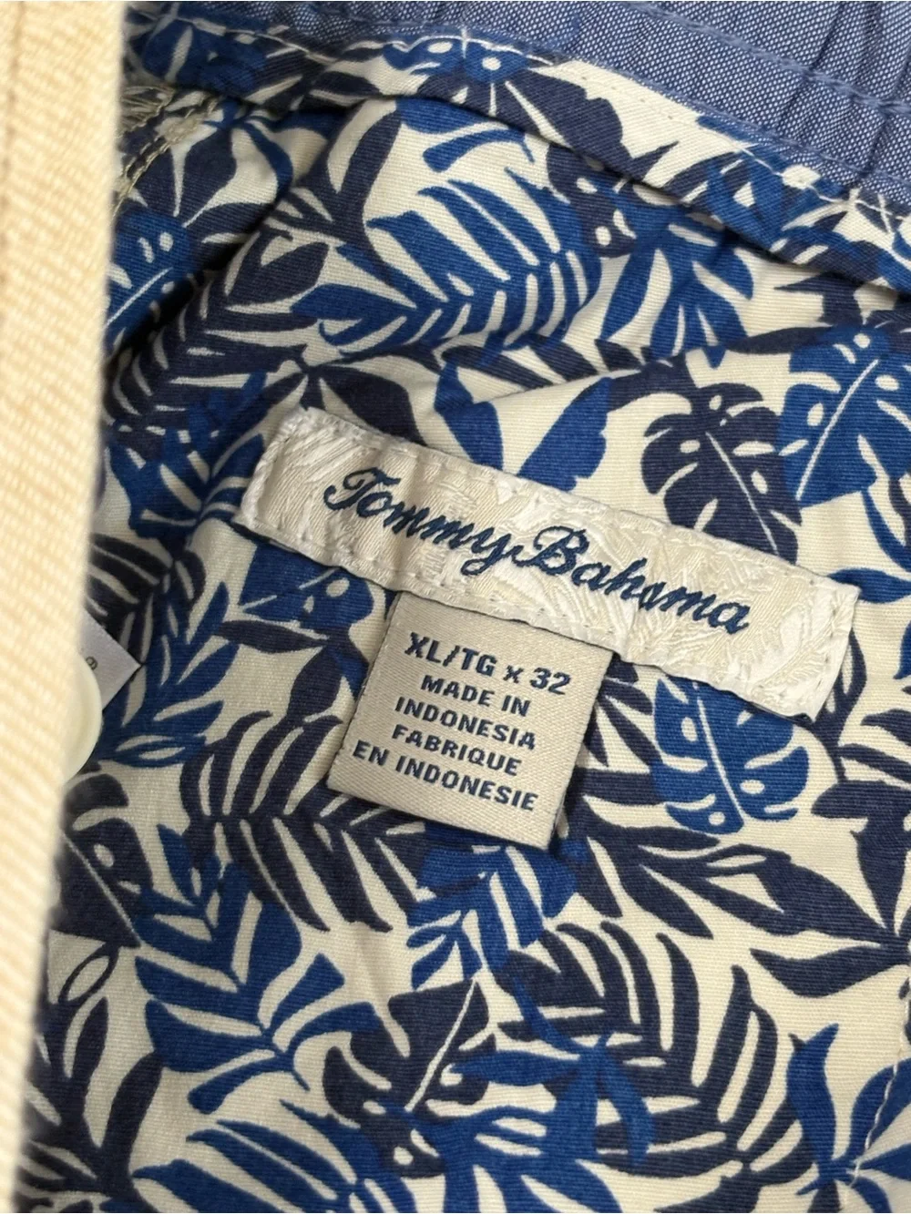 Tommy Bahama Beach Coastal Linen Blend Elastic Pull On Pants Size XL x 32
